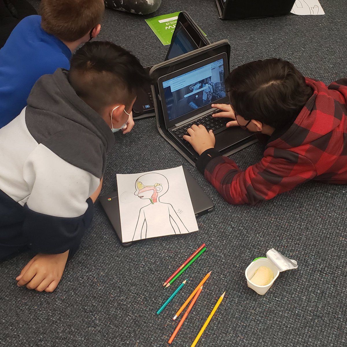 sreason329's tweet photo. Our @PLTWorg module has us examining the parts of the human body that protect us from germs &amp; finding them on a diagram! @EWA_MCS https://t.co/Et1hNTdNWL