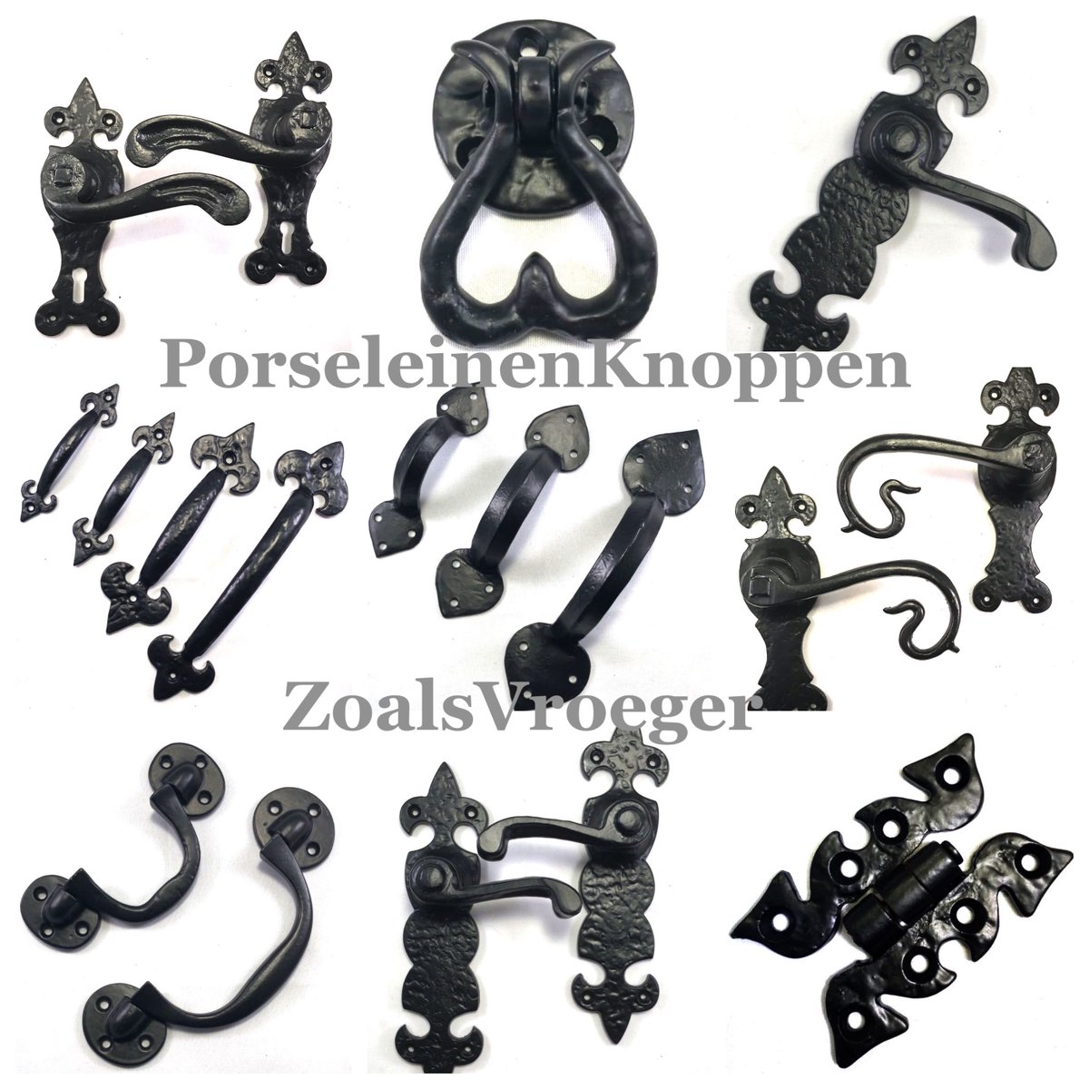 Stoer en Sober smeedijzer voor op je keuken of kast.