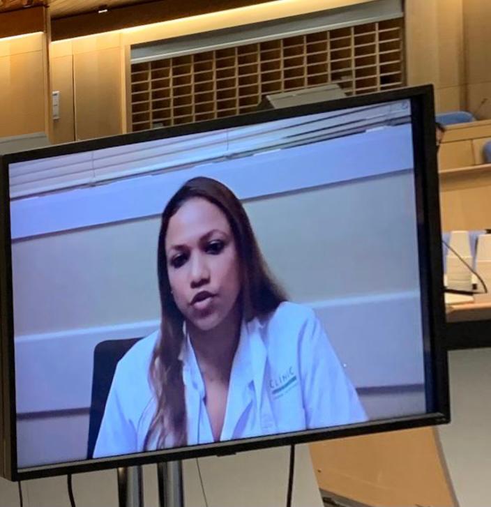  Cindy Frias is a Mental Health Specialist Nurse at the Hospital Clinic of Barcelona,  "Thank you, Cindy. Muchas gracias. We know many people have felt isolated during the  #COVID19 pandemic and the work you do, as a mental health nurse specialist, is so critical"- @DrTedros