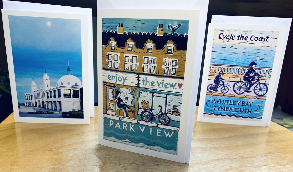seaternprint's tweet image. New cards in stock @purekneadwbay #enjoytheview #spanishcity #cyclethecoast #whitleybay