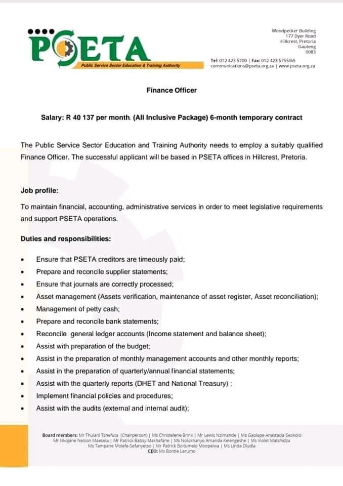 Aubrey_Senyolo's tweet photo. Vacancies.... https://t.co/jMWizjwmMa