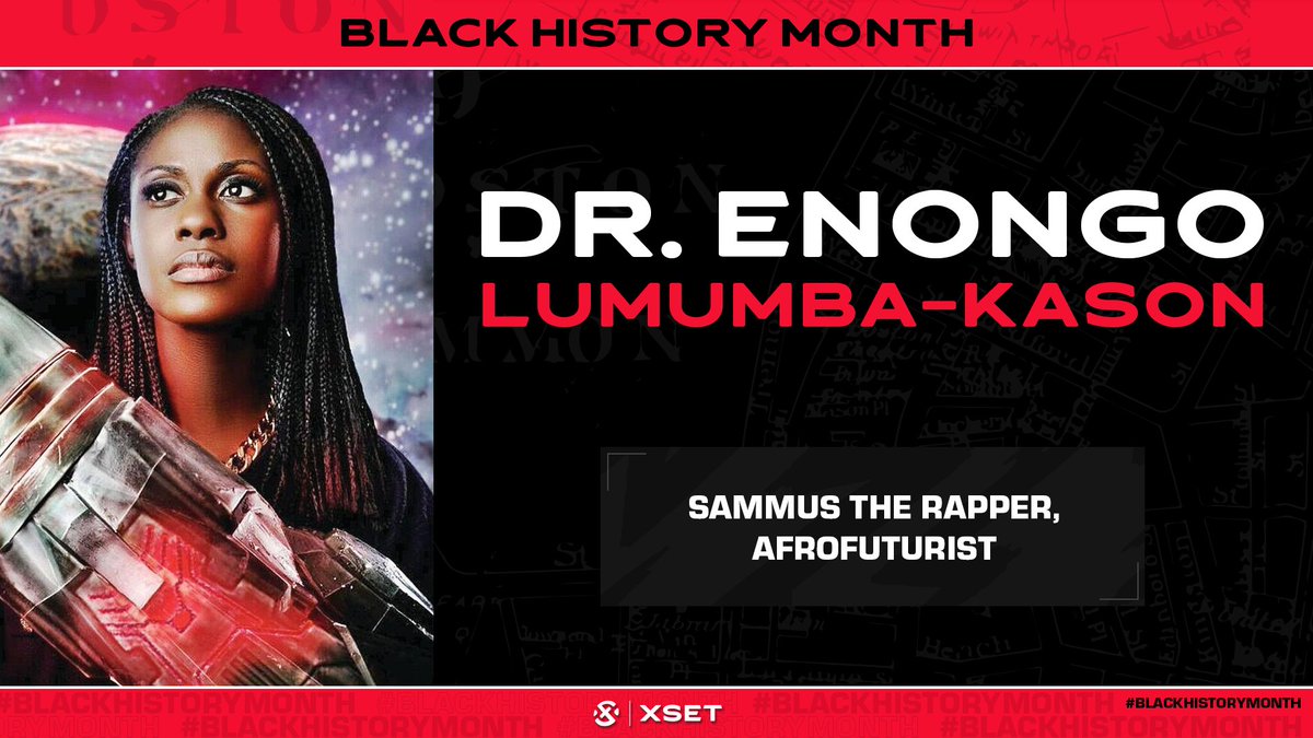 Dr. Enongo Lumumba-Kasongo, AKA Sammus ( @sammusmusic) is a rapper, podcaster, professor, and audio designer. With art as Afrofuturism, she examines intersections and experiences of Blackness, feminism, and of course, games, including a Metroid-inspired album. #BlackHistoryMonth  