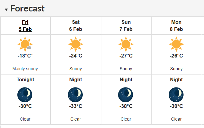 RegPublicSchool's tweet photo. Parents! Environment Canada's forecast for overnight Sunday is showing that the cold may get near the threshold for cancelling buses. Please keep an eye & ear out on Monday morning. Please help all bus-taking students and those walking bundle up. Details: https://t.co/ATqQHCKlR0 https://t.co/lC0A6xIWCX