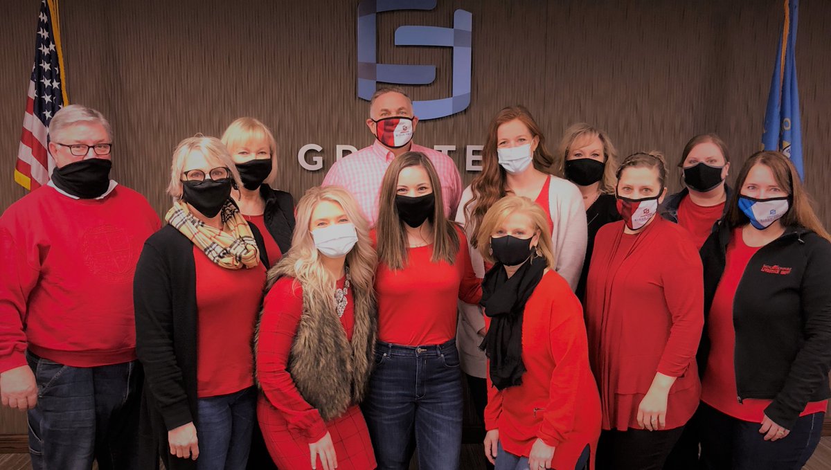 GreaterSFCC's tweet photo. It's #WearRedDay and the Chamber team is proud to join the campaign! #SoDakGoRed https://t.co/16YqeHX9AP