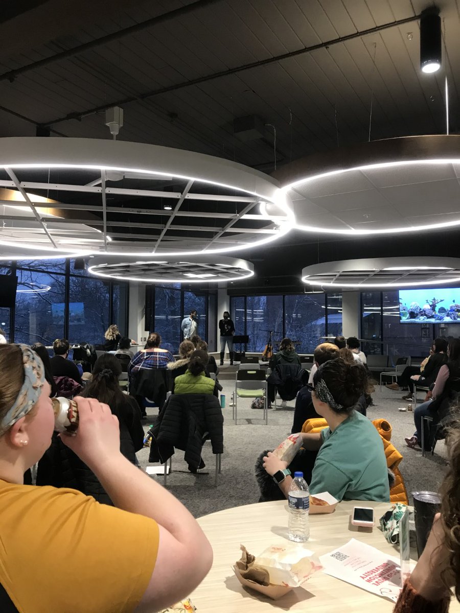 The last event in the HUB consisted of playing miniature golf within a gutted building. Last night's Springing On Stage event marked the first event in the renovated building and the launch of a new era in HU student life. 

#huntingtonuniversity #huntington #foresternation #fdn