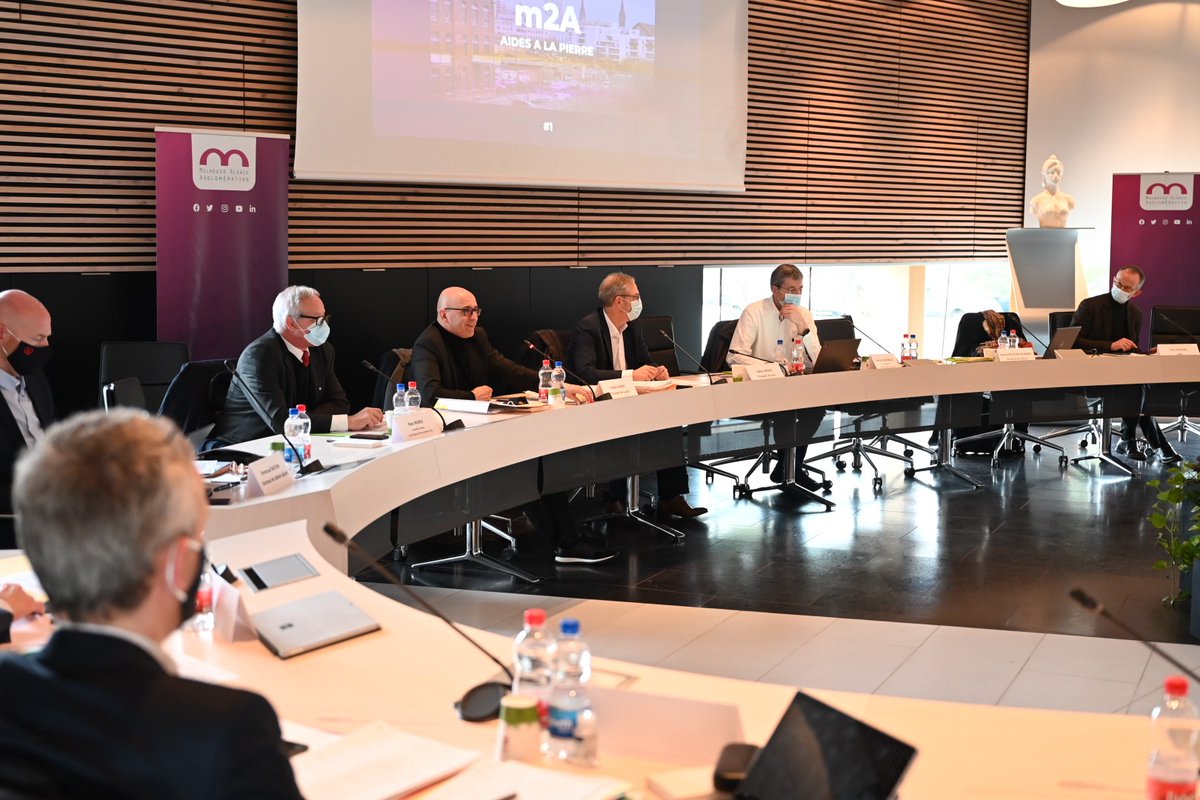 F_Bierry's tweet photo. ⚠️[CeA/M2A] Elles ont plus d'une lettre en commun ! La #CollectivitéEuropéenneAlsace et @MulhouseAgglo au service de l'attractivité de l'agglo mulhousienne et de l'#Alsace. Partenariats, projets, chantiers, et un service public de proximité pour les Alsaciens. Réunion à Illzach. https://t.co/8dGepQ4BWY