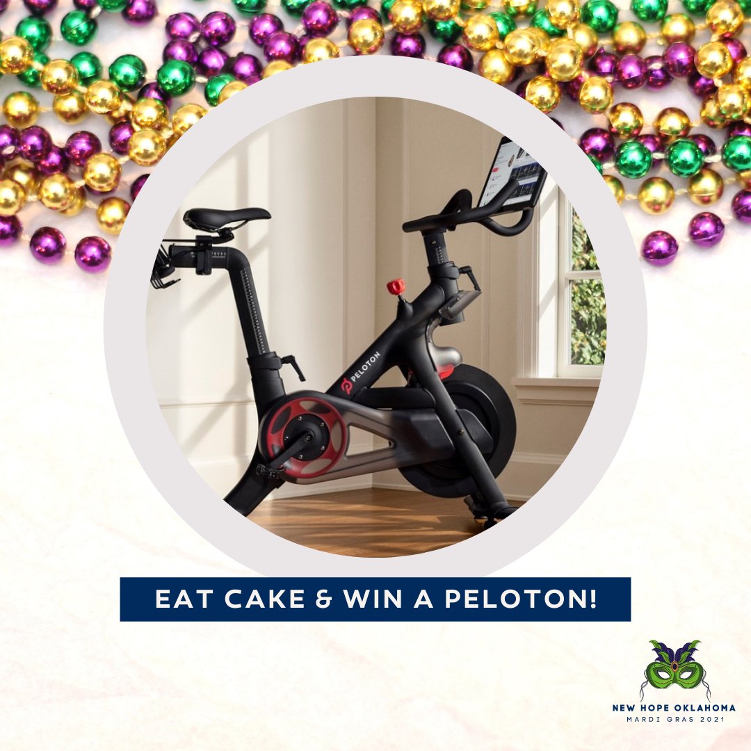 Are you or a friend dreaming of owning a #Peloton? 🚲

Purchase a New Hope Oklahoma King Cake and be 1 of ONLY 200 entries for a chance to win a #Peloton and a one-year Peloton membership (or cash equivalent)! 

Order your cake by February 11th at 5 pm, choose your pick-up lo ...