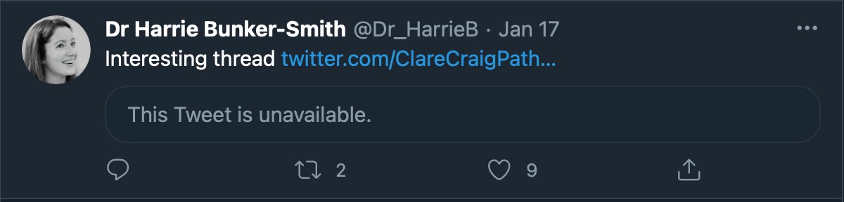 Dr Harrie Bunker-Smith @Dr_HarrieBClinical PsychologistAlways awkward when your new BFF deletes her tweets.../28