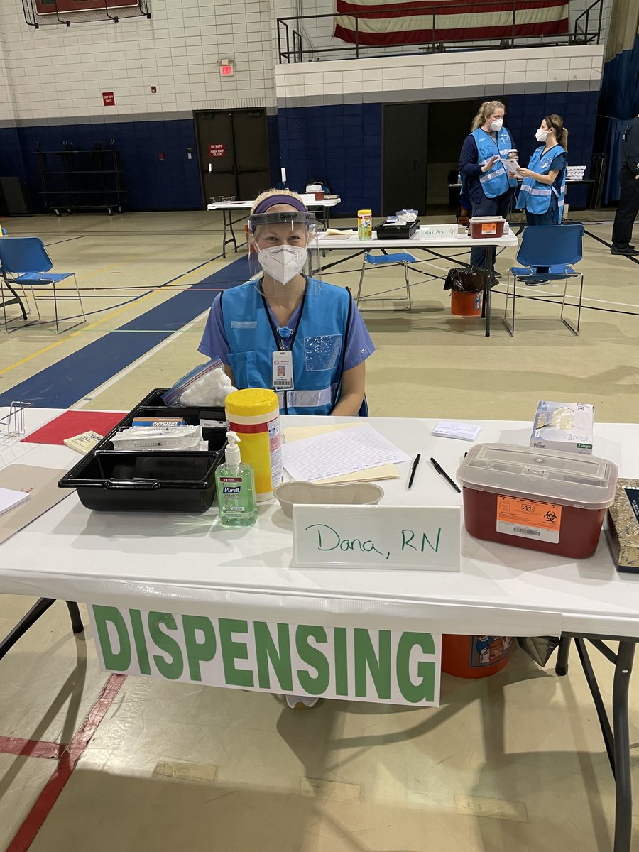 North High School Nurse Dana Lindenmann has volunteered as a COVID-19 vaccinator! Way to go Dana!