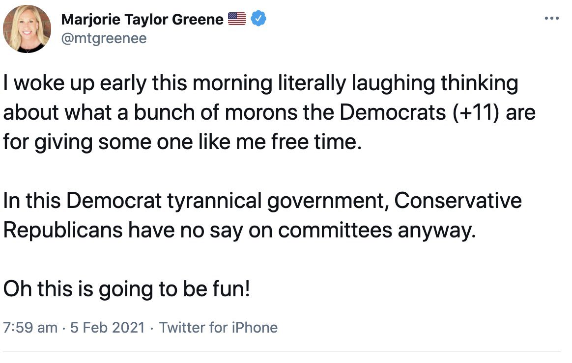 NikemaWilliams's tweet photo. This is all a joke to her. Like I said before, she’s a disgrace to the institution of Congress and unfit to serve in public office. https://t.co/G6YnWzhsb1