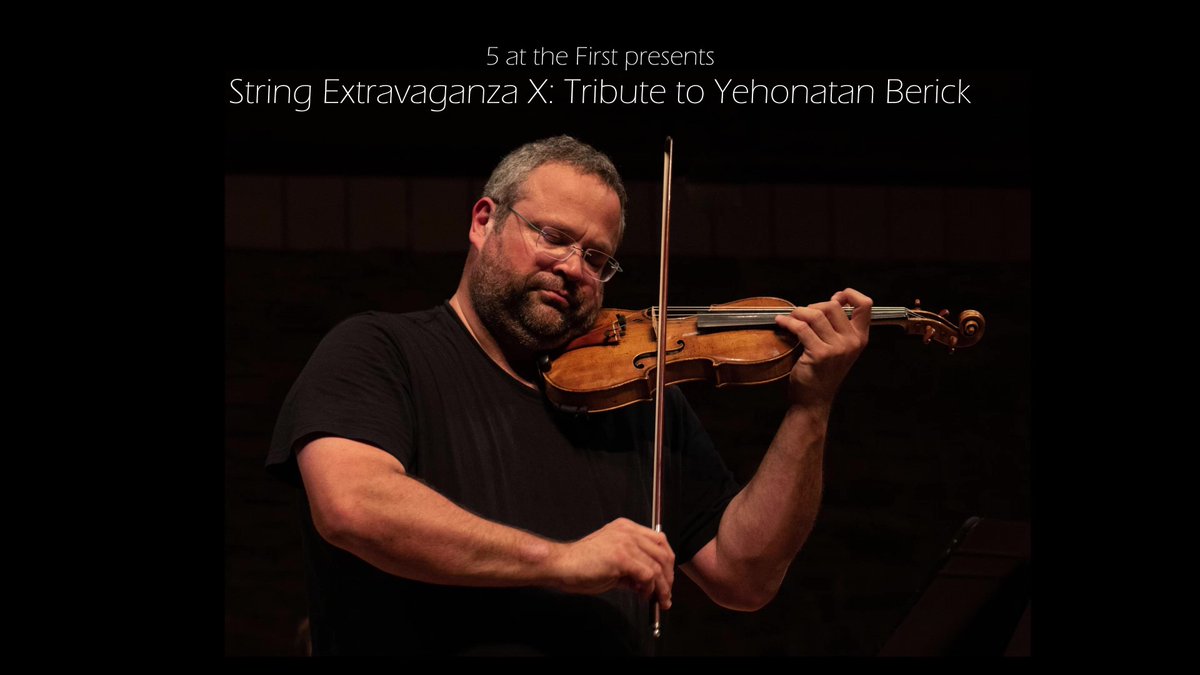 5attheFirst's tweet image. Video premiere tomorrow at 2pm EST - String Extravaganza X: Tribute to Yehonatan Berick in honour of 
@BigYviolin Music by #Brahms &amp;amp; #Hailstork w @BrerFrog
@tviolarudy @rachelcello . @uOttawaMusic @5attheFirst @emccluskie @the_rcm Watch here: youtu.be/ZVBcLm6CjvQ