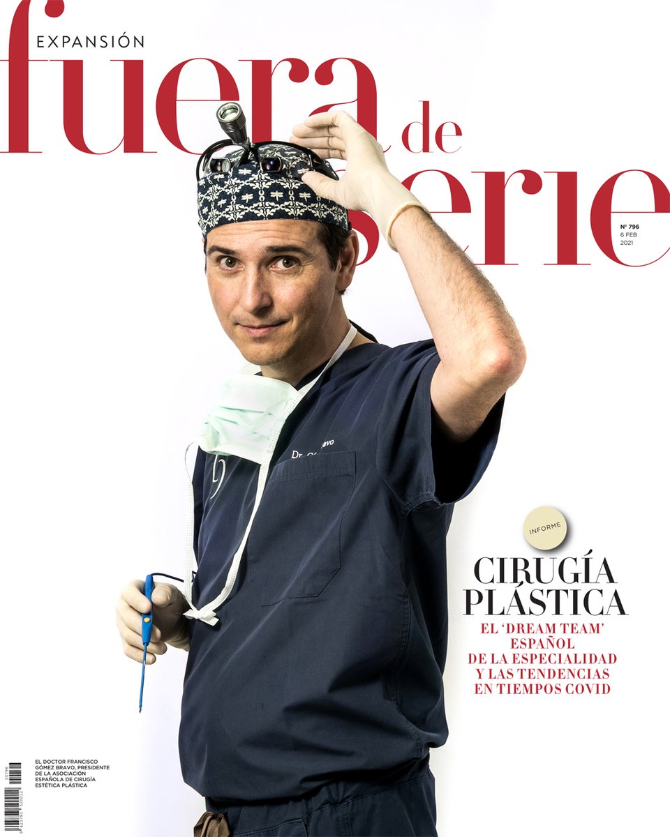 Ahí la tienen. Una de las portadas que más recordaremos: el 'dream team' de la cirugía plástica. Gran revista, gran equipo tras sus páginas (y su web). Mañana con Expansión. bit.ly/3pOMTlY <a href="/fueradeserie/">Fuera de Serie</a>