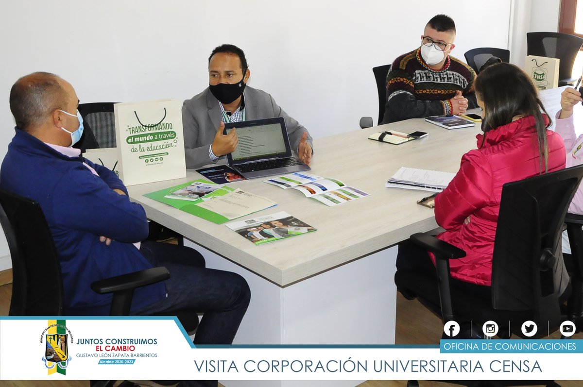 El <a href="/Censamedellin/">CENSA</a> estuvo de visita en nuestro municipio con el objetivo de establecer alianzas para que nuestra población Sampedreña tenga la posibilidad de acceder a programas de educación profesional de una manera cercana, flexible y de calidad.

#ParaVivirMejorCambiemos