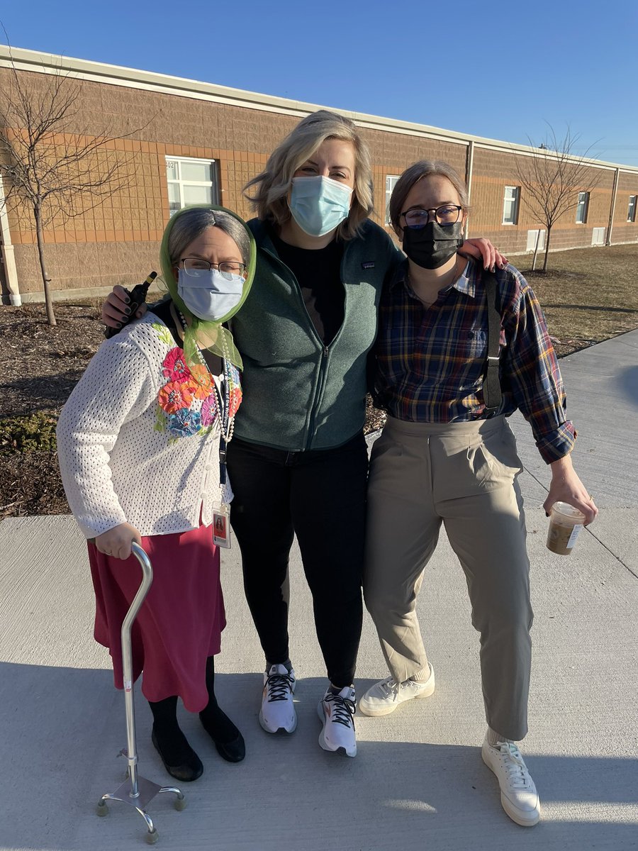 BTEWolfPups's tweet photo. 100th Day of School Fun with @BTECRHill &amp; @miss_illy #CannotStopLaughing #WolfPupPride 🐾 👵🏼😂 https://t.co/5htqpniDXc
