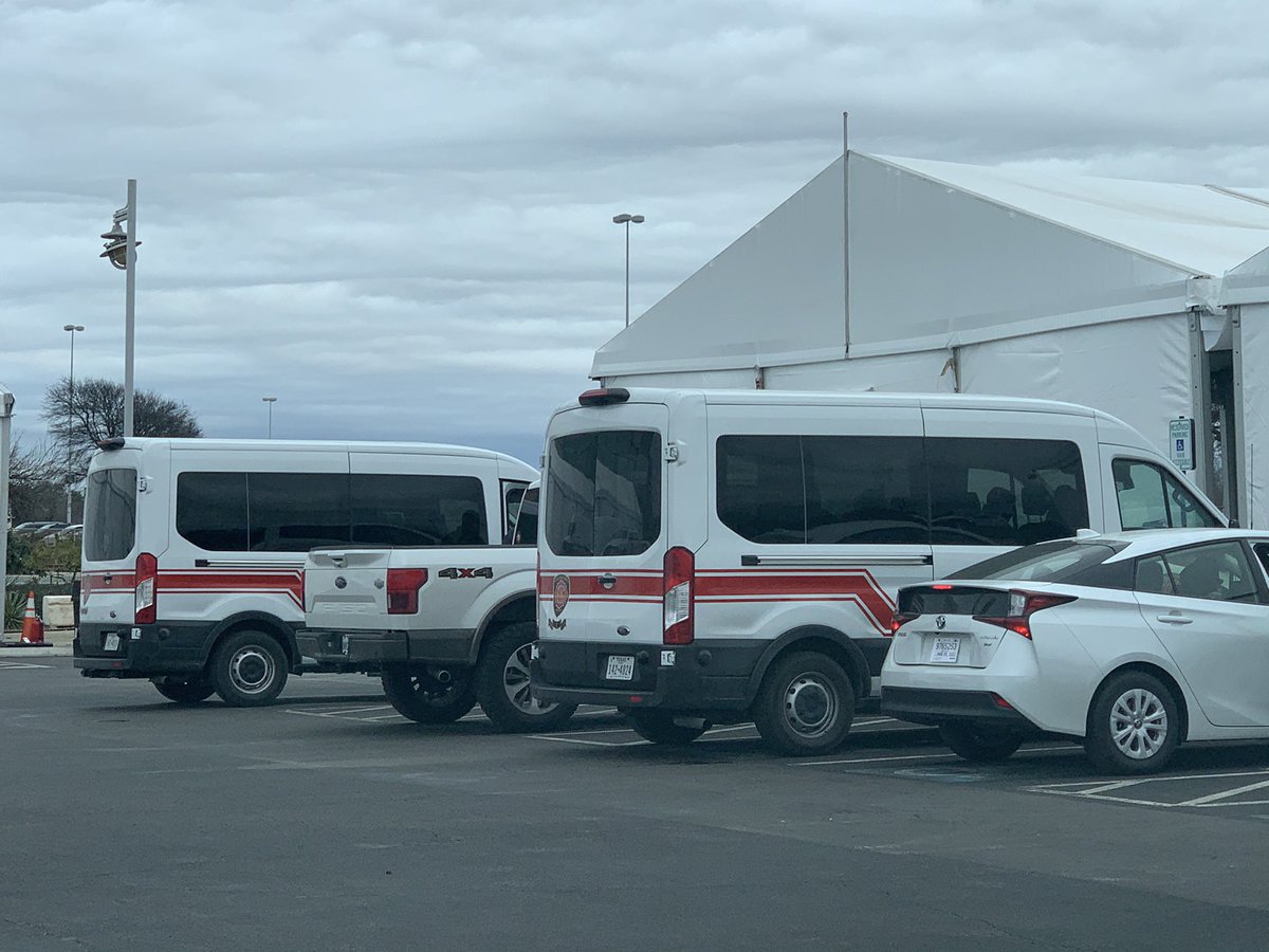 SAMobileHealth's tweet photo. The second round vaccinations will commence today at the @Alamodome . Please patient SA, your @SATXFire is here for the duration of this pandemic. https://t.co/aqfhoPskdr