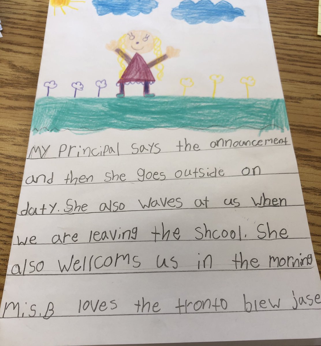 I was quite amused by a post a bit ago about a students view of the principal doing the announcements and then eating a donut. Happy to read these reviews of my school day!
