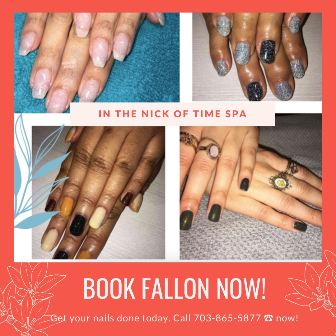 For fabulous nails, book Fallon now!
• 𝐁𝐨𝐨𝐤 𝐲𝐨𝐮𝐫 𝐚𝐩𝐩𝐨𝐢𝐧𝐭𝐦𝐞𝐧𝐭 𝐧𝐨𝐰 •
🌍 𝐕𝐢𝐬𝐢𝐭 𝐍𝐨𝐰: @inthenickoftime_spa
📞 𝐆𝐢𝐯𝐞 𝐮𝐬 𝐚 𝐜𝐚𝐥𝐥: 703-865-5877 ☎
.
.
#InTheNickOfTime #spa #beauty #massage #massagetherapist