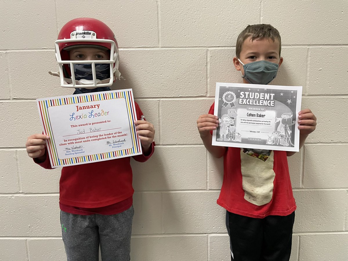 FredoniaLES's tweet photo. Lexia Leaders Chris and Jed and Dreambox Dreamers Quinton and Cohen have been working hard in reading and math. Congrats! #jacketprideles https://t.co/H2iZXhWrVg