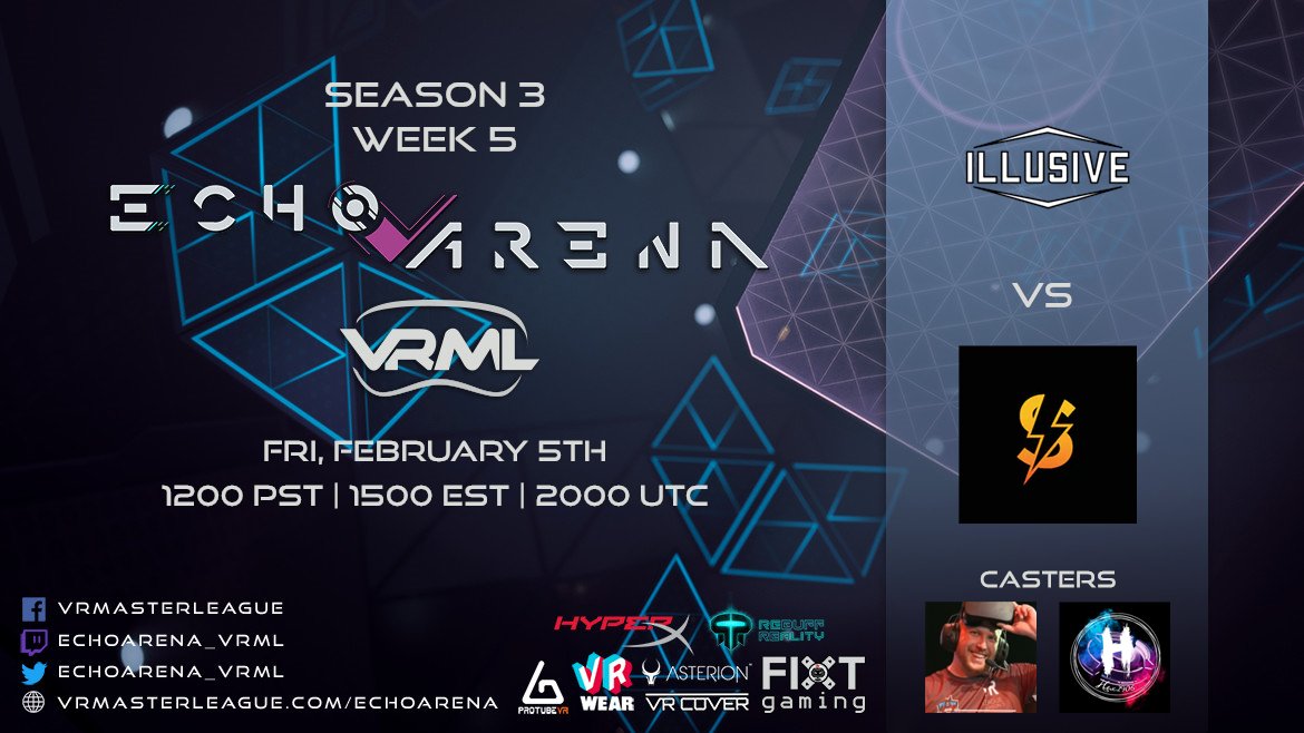 🔴Friday Night Fights EU-Style - LIVE!

Ronins vs exarea
Dolphinz vs Jinx
ILLUSIVE vs Shock

📺twitch.tv/echoarena_vrml2
with <a href="/SputnikKobra/">Stephen Ibanez</a> <a href="/alocoste_/">Alocoste</a> and Hex2906
#EchoArena #VResports #EchoVR #EchoGames #esports