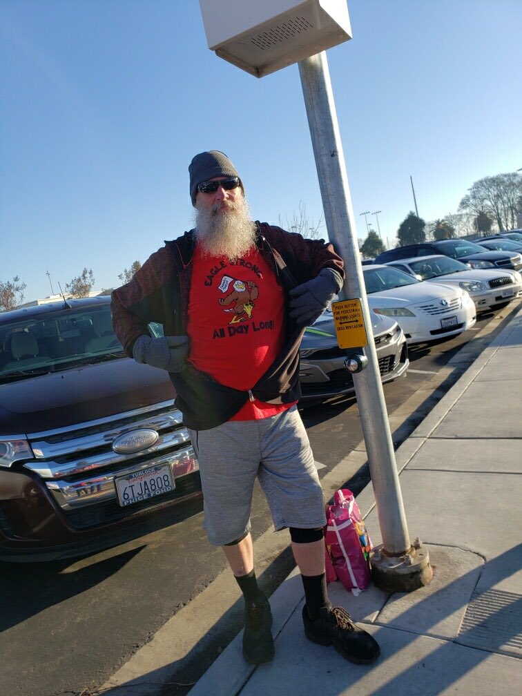 Our school spirit is so strong that even people in our community want to show their Eagle pride!! We just happened to spot him during his morning walk around our block!#EagleStrongAllDayLong
