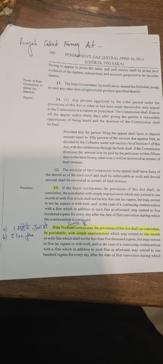gauravbhatiabjp's tweet photo. पंजाब में कांग्रेस सरकार है 
वहां का Punjab Contract Farming Act कहता है कि किसान भाई ने अगर इस कानून का उल्लंघन किया तो जेल में डाल देंगे।
प्रदर्शन क्यों नहीं? काला कानून वापस क्यों नहीं?

@RahulGandhi &amp; @capt_amarinder need your response on this. 

#FarmersWithModi https://t.co/sFNwfIpSA2