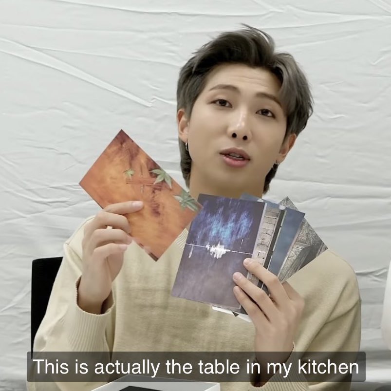 his smile when he talked about his kitchen table): he was so excited to share it with us