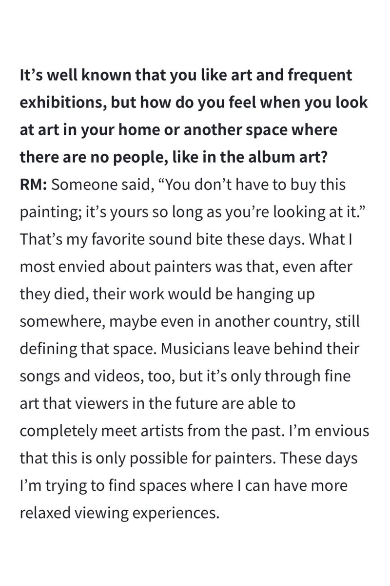 here's him talking about art, this is just wow...