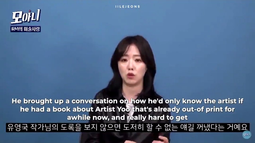 his love for art is so sincere, it's even noticed by otherslink to video: 