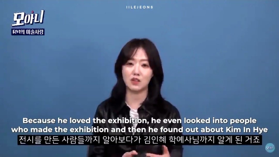 his love for art is so sincere, it's even noticed by otherslink to video: 