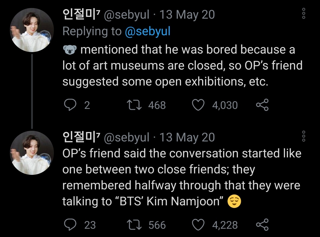 imagine talking to the kim namjoon about art