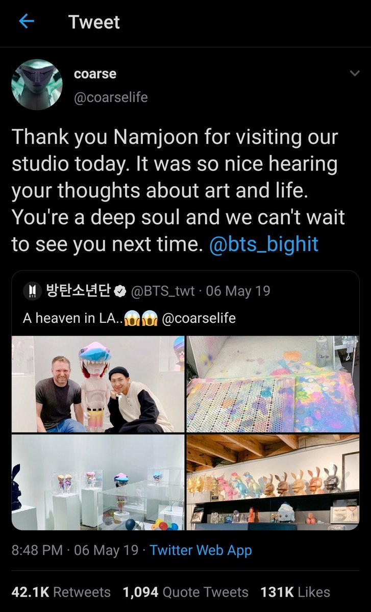 again imagine hearing namjoon talk about art!!!