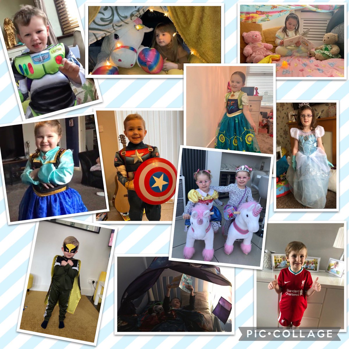 Early years have really enjoyed making reading dens and wearing their favourite outfits as part of our “Dress to Express” day today! <a href="/Place2Be/">Place2Be</a>  🥰🌟#wellbeing #ChildrensMentalHealthWeek