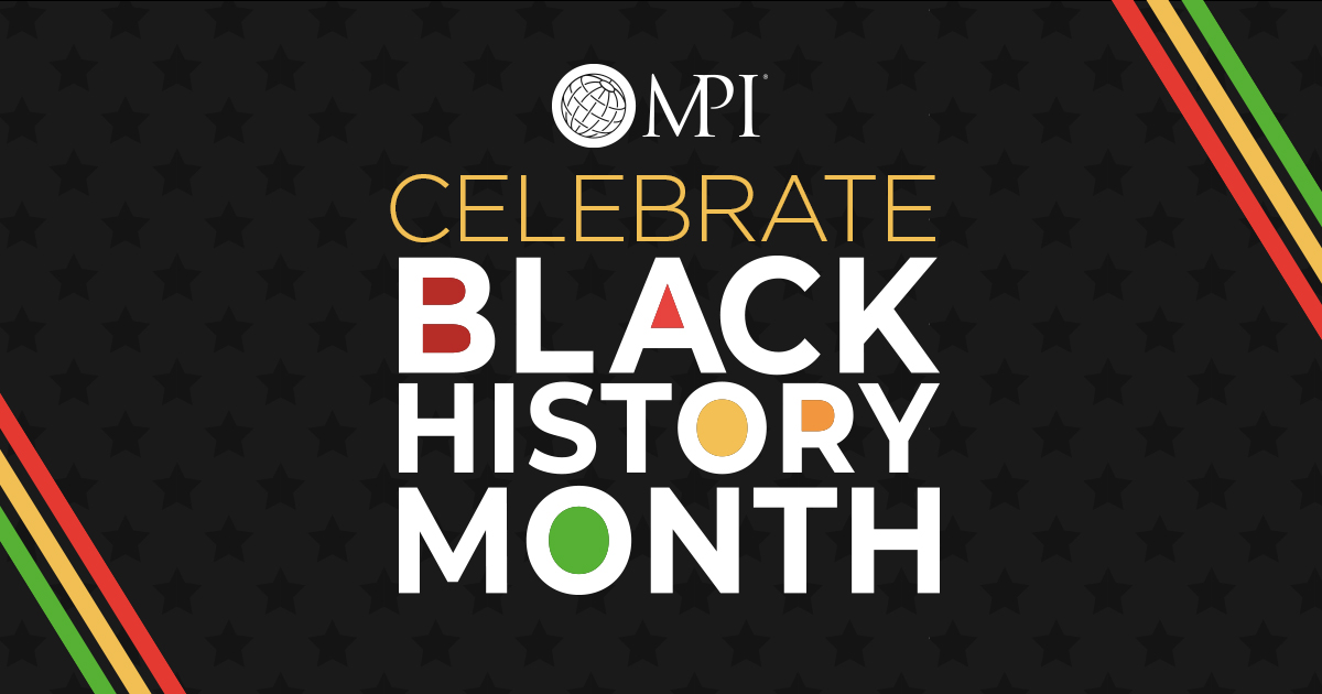 MPI's tweet image. MPI is proud to honor Black History Month and be part of championing awareness in bringing representation, diversity, equity and inclusion within the global meetings industry. Learn more &amp;gt; ow.ly/cPlk50DsxyJ #blackhistorymonth #eventprofs #meetingprofs