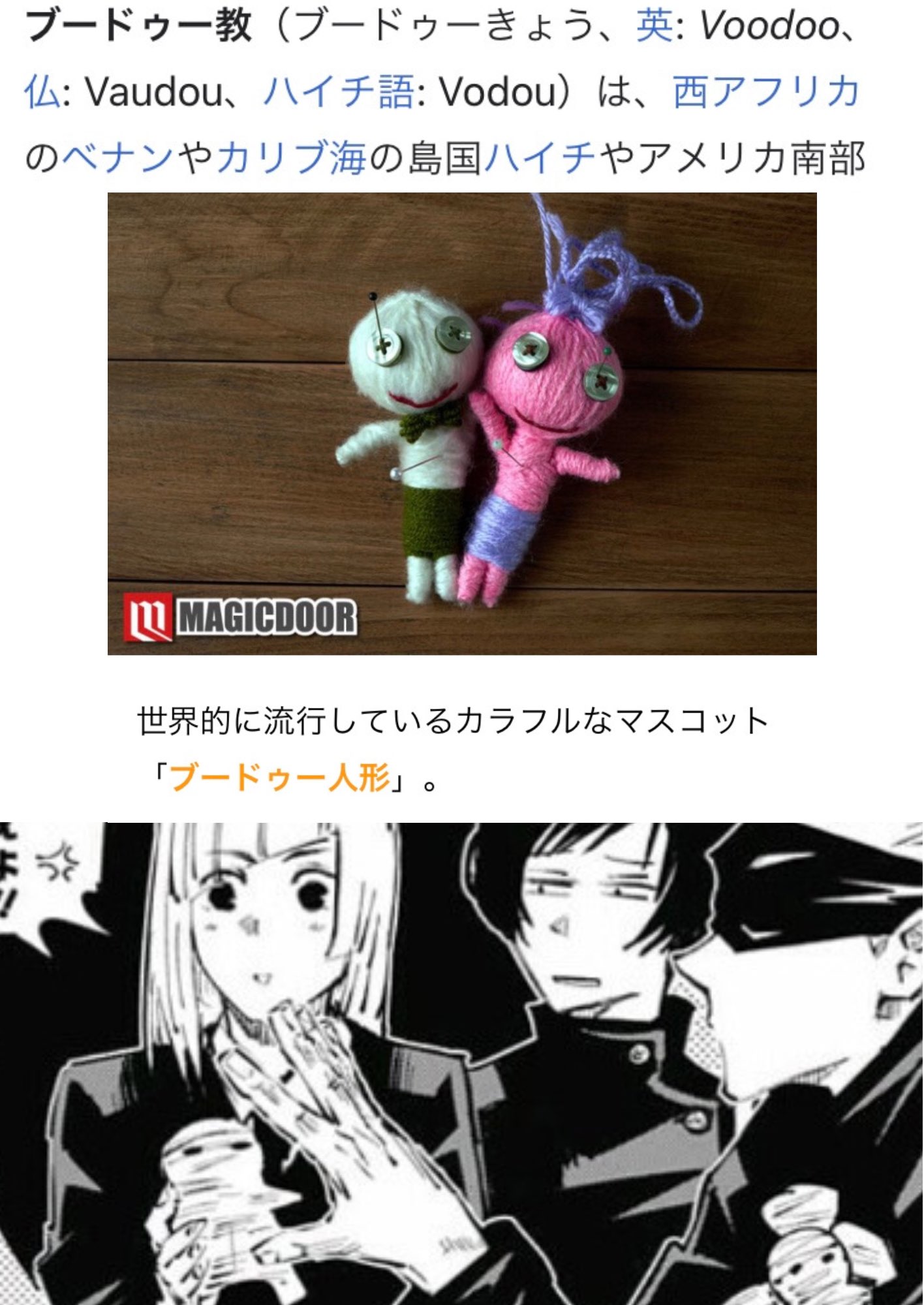特級呪物 ヴードゥー人形 呪い 呪術 魔女 魔法