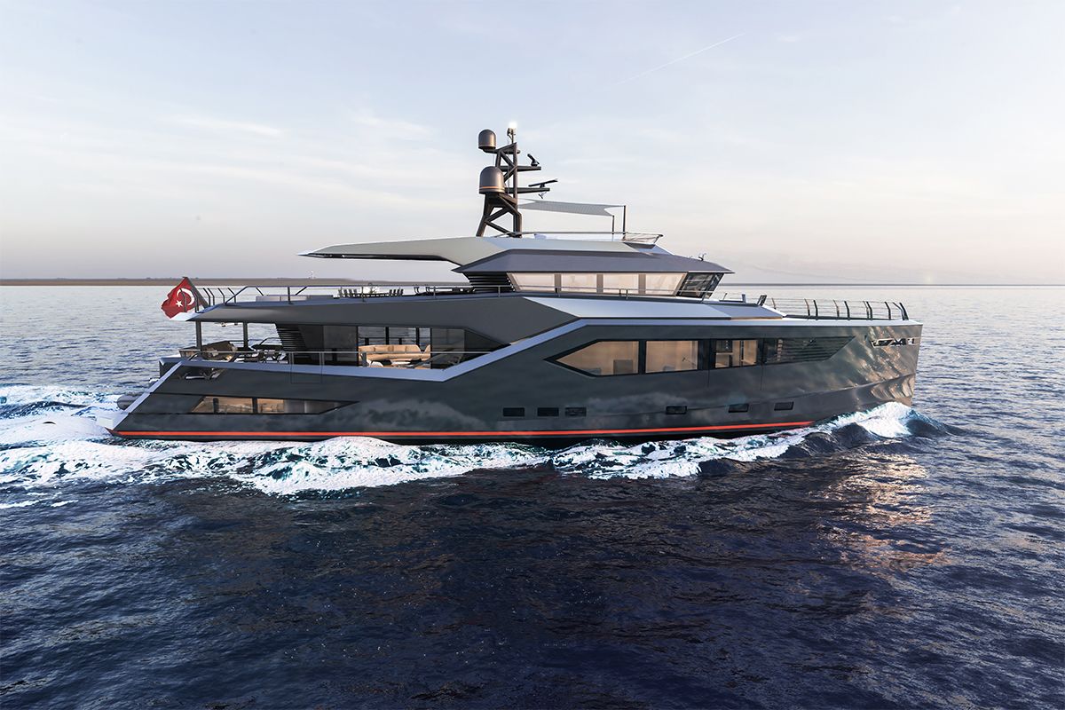 m3boatdiva's tweet photo. I think it looks better this length...the #Vripack ROCK series for #Evadne debuted with a 29m and construction has begun on a 33m XL version at 265GT. Delivery time for this SUV is an estimated 16 months. I'd like to see them invite #DwayneJohnson for a sea trial, wouldn't you? https://t.co/itaMLMvoEQ