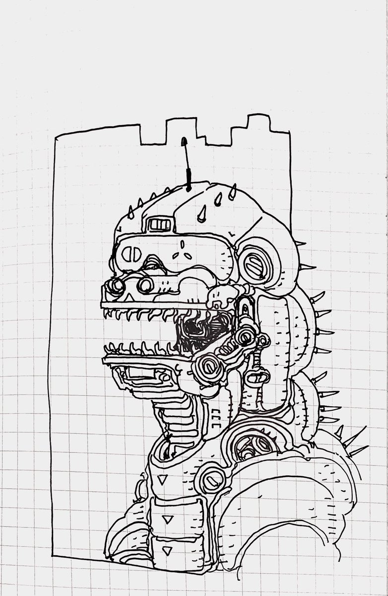An assortment of more #Godzilla sketches #sketch #sketchbook #illustration #penandink #shingodzilla #mechagodzilla 