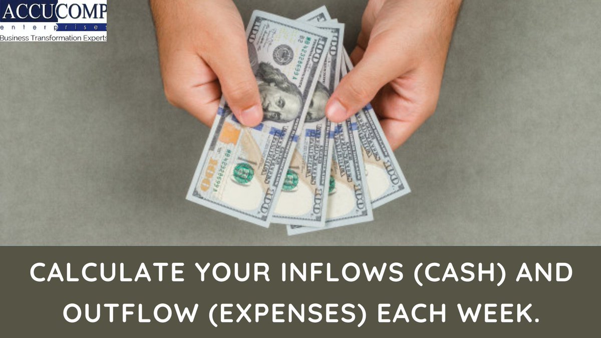 Accu_Comp's tweet photo. AccuComp helps you negotiate ongoing positive cash position.
Contact - m.parces@accucompenterprises.com
#accucompstrategy - Reset. Transform. Success.
#Accu_Comp #cash #Management #expenses #business #BusinessOwner #SmallBiz #SmallBusinesses #startups #Entrepreneurs #tips https://t.co/UP3tPqP4wh