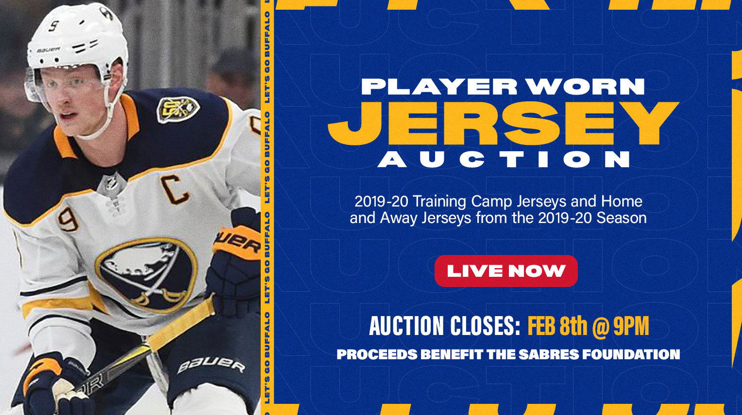 Buffalo Sabres - Our game-worn jersey auction is live!