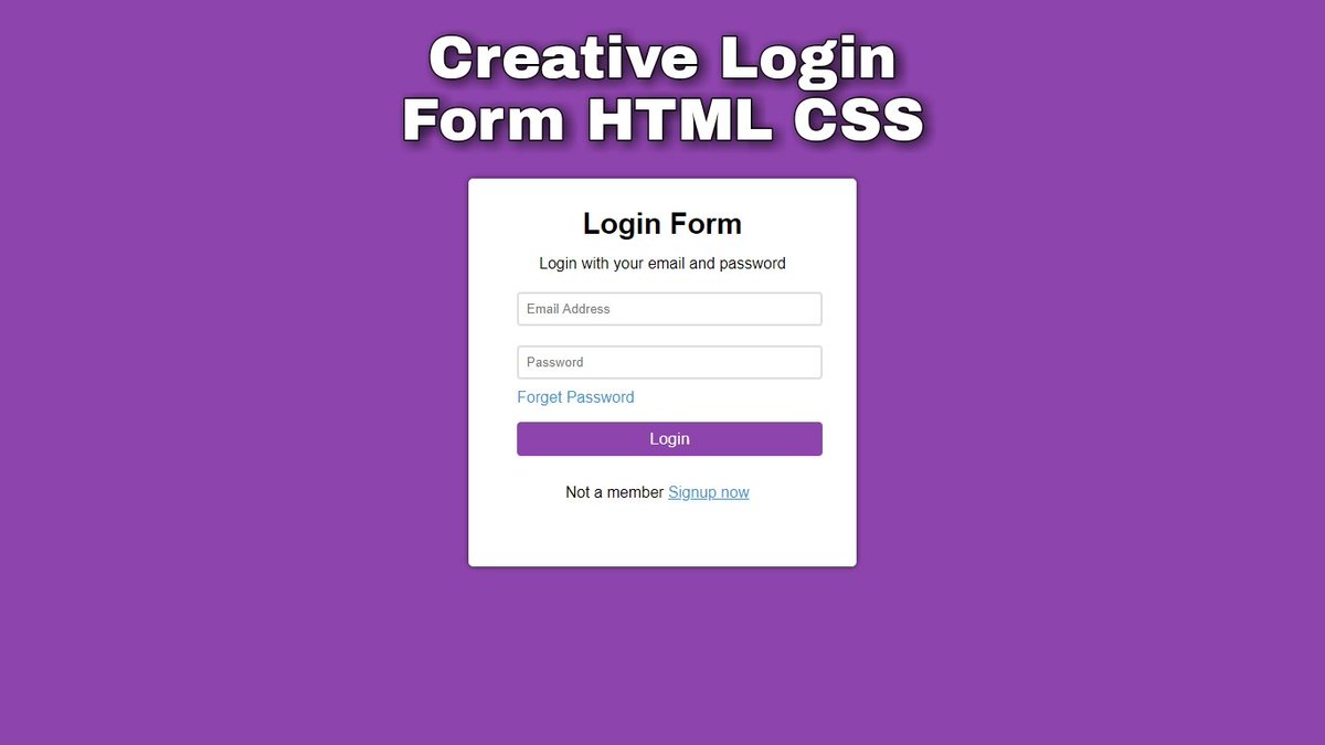 CodeBlock2's tweet image. Creative Login Form HTML CSS

Watch: youtu.be/yudf4u76pJ0