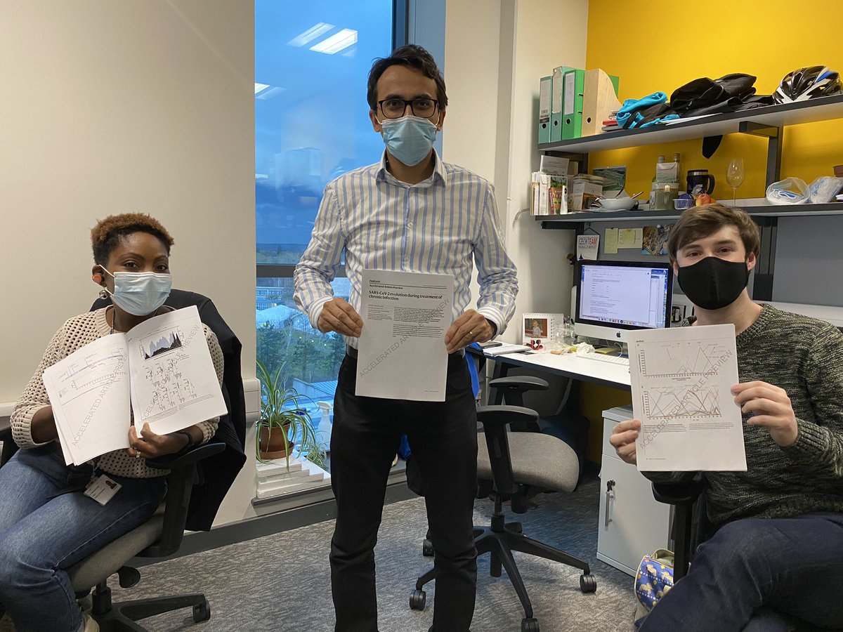 Chris van Tulleken 🏳️🌈 (@doctorchrisvt) on Twitter photo Filming #Horizon in <a href="/GuptaR_lab/">Gupta Lab</a> when their latest paper is published in <a href="/Nature/">nature</a> - amazing work on the evolution of new variants and where they come from. Bravo <a href="/rpdatir/">Rawlings Datir</a> <a href="/damicollier/">Dami Collier</a> <a href="/steveo_kemp/">Dr Steven Kemp</a> et al...
nature.com/articles/s4158… Filming #Horizon in <a href="/GuptaR_lab/">Gupta Lab</a> when their latest paper is published in <a href="/Nature/">nature</a> - amazing work on the evolution of new variants and where they come from. Bravo <a href="/rpdatir/">Rawlings Datir</a> <a href="/damicollier/">Dami Collier</a> <a href="/steveo_kemp/">Dr Steven Kemp</a> et al...
nature.com/articles/s4158…