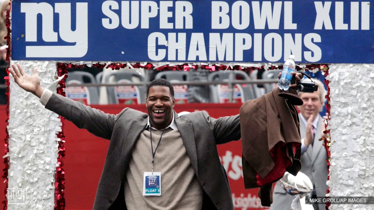 Giants's tweet photo. NYC after Super Bowl XLII 😎 https://t.co/cahQ8E3x1P