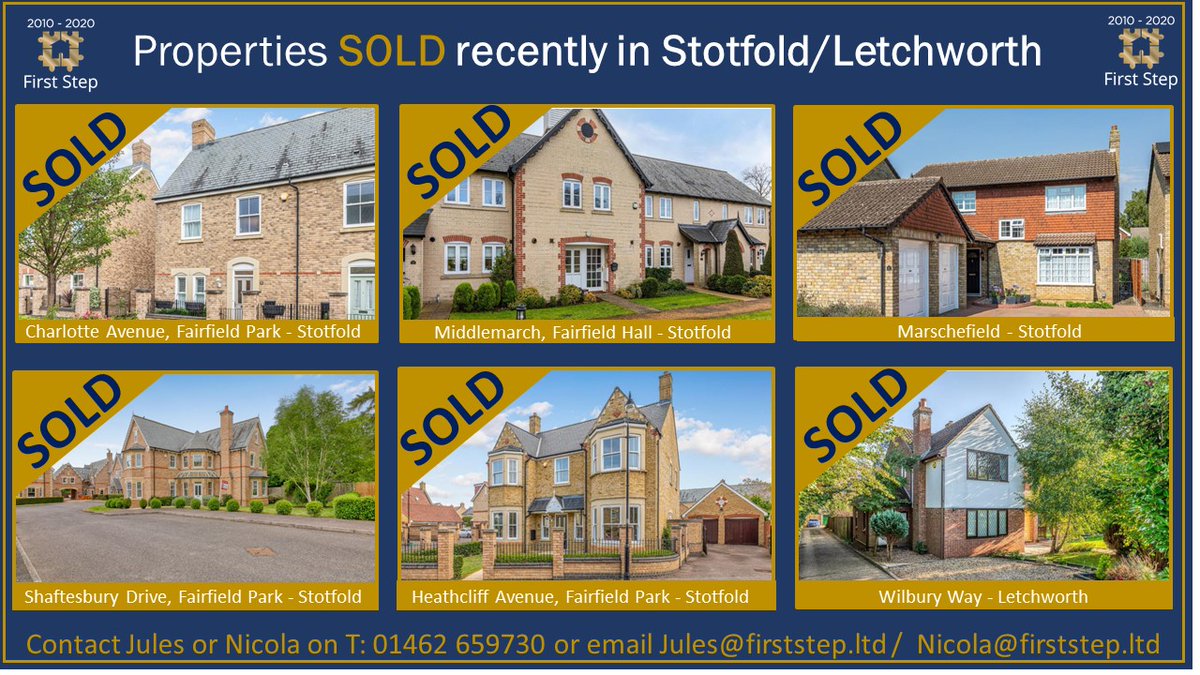 FirstStepTeam1's tweet image. Things are still very busy in the Property Market. 
Below are just a few we have sold recently in and around Stotfold.  If you are looking to buy or sell please do contact Jules or Nicola on: 01462 659 730
#movinghome  #newhouse  #Stotfold  #Letchworth  
#Fairfieldpark #Rightmove
