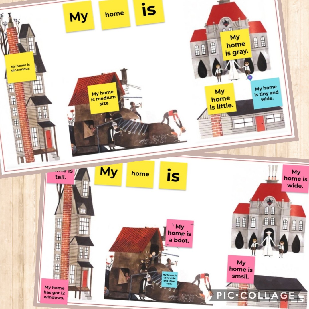RinglandPrimary's tweet photo. More amazing adjectives and super sentences using #Jamboard! Dosbarth Beech have been using connectives to extend their sentences! Da iawn! ⭐ #EncourageApplaudShare #EAS_Digital #EAS_FoundationP https://t.co/0wYCyUa4FT