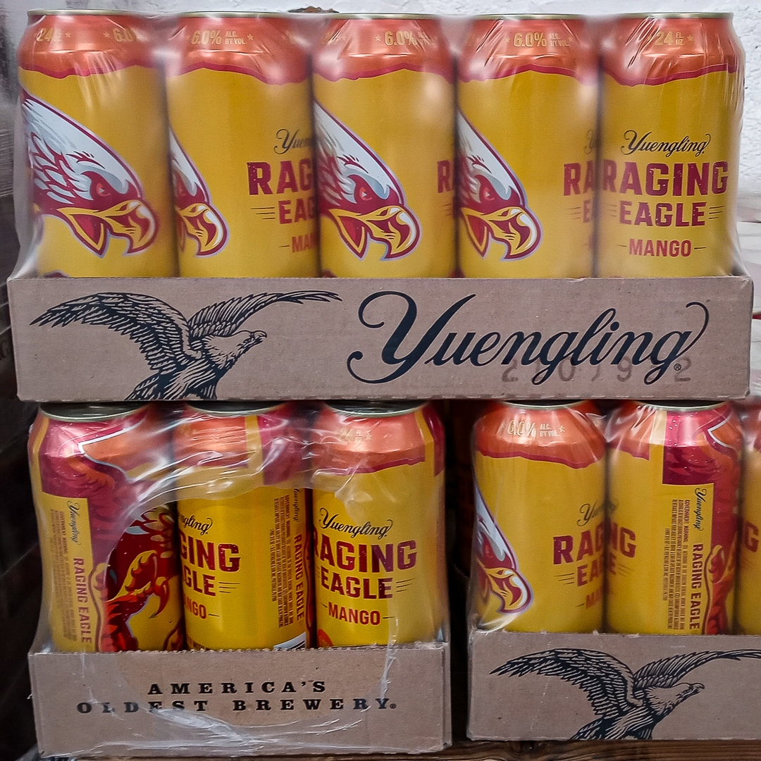 THE EAGLE HAS LANDED!!! New #Yuengling Raging Eagle #MangoBeer is here clocking in at 6%ABV with natural #mango flavor for a refreshing taste. l8r.it/knmD