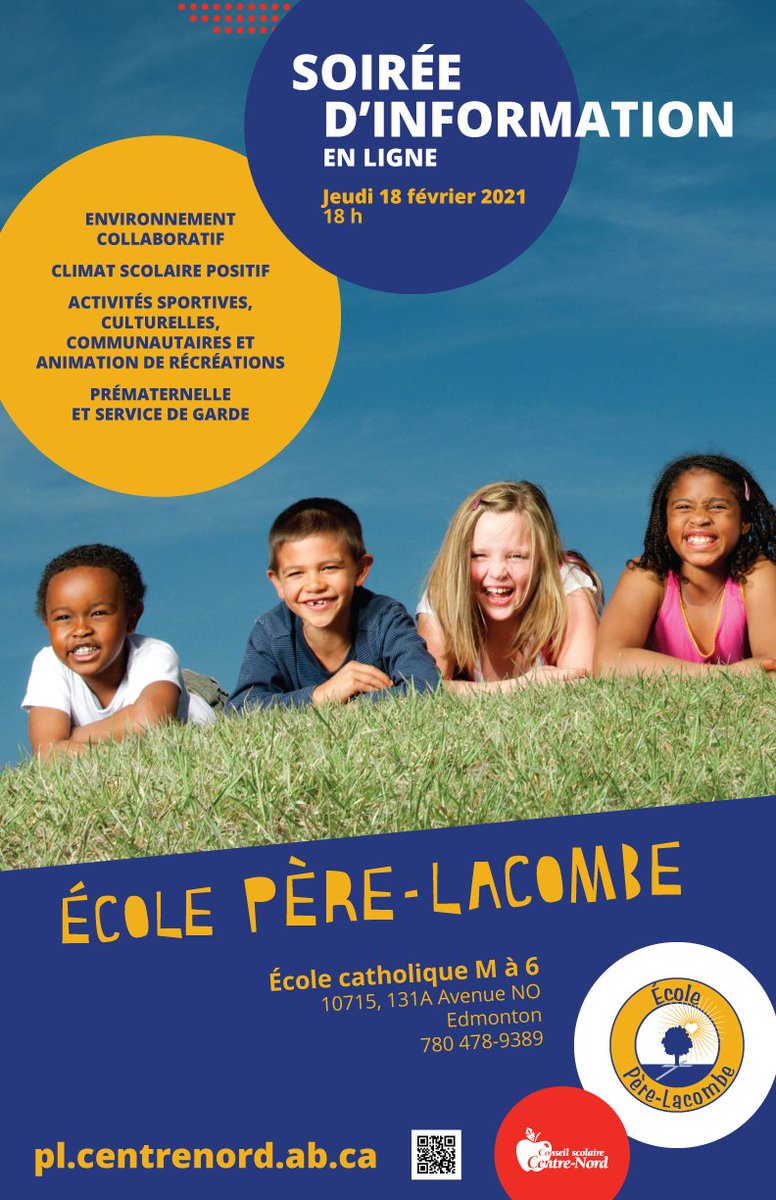 Ecole_PL's tweet photo. Soirée d’information en ligne de l’École Père-Lacombe 
Ne manquez pas la soirée d’information en ligne de l'@Ecole_PL  qui se déroulera le jeudi 18 février 2021 à partir de 18 h. Pour en savoir davantage, veuillez cliquer sur ce lien. https://t.co/mSTHq1frAz https://t.co/ZujHH9fIQz