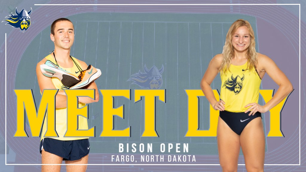 Headed north for a business trip 🛣️

⚔️: Bison Open
📍: Fargo, N.D.
⏰: 4 p.m. field events/ 4:30 p.m. track events
📊: GoAugie.com/Live

#BuildingChampions