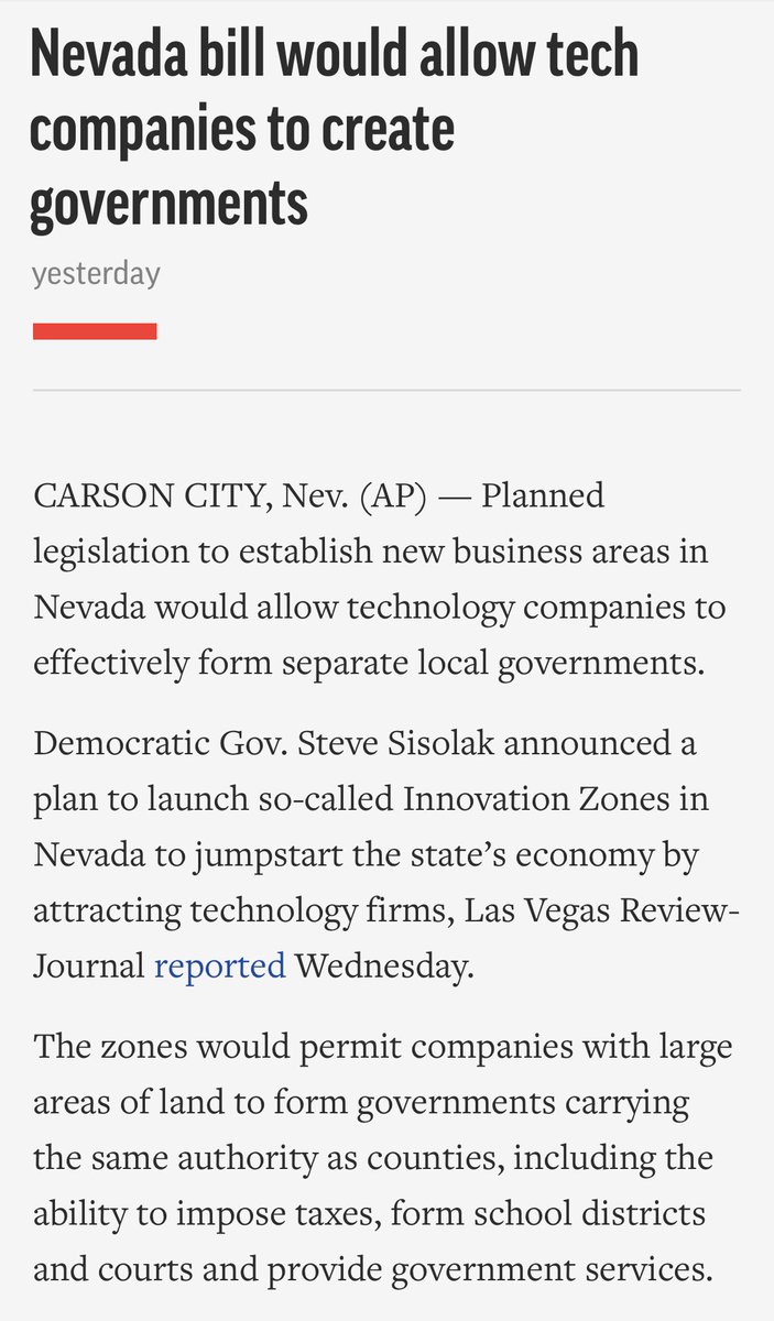 Start your own companyStart your own communityStart your own currencyStart your own city https://apnews.com/article/legislature-legislation-local-governments-nevada-economy-2fa79128a7bf41073c1e9102e8a0e5f0