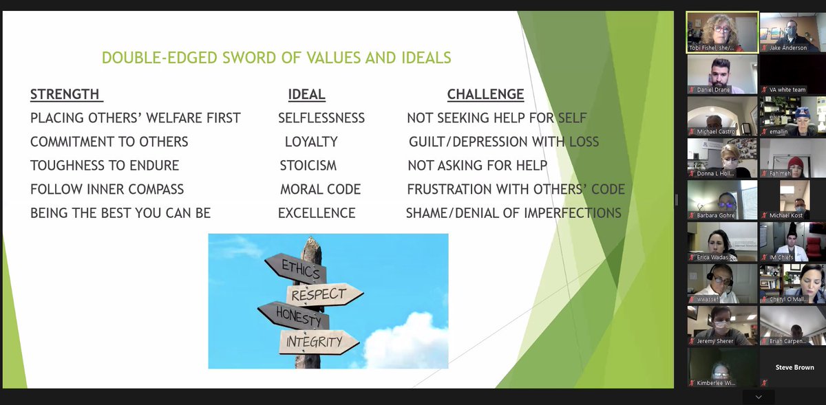 JakeAndersonDO's tweet photo. Thank you to @tobifishel for the amazing @uazmedphx grand rounds today: βPsychological First Aid During the Time of COVIDβ Particularly appreciated the discussion re: double-edged sword of values in #HCW and the injuries to #PhysicanWellness exacerbated by #COVID https://t.co/A7APMj7Hfj