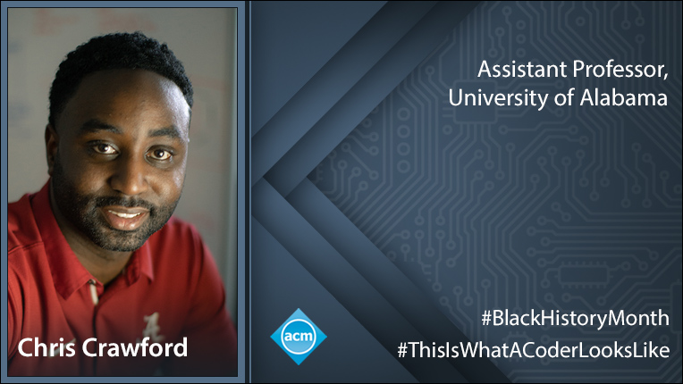 TheOfficialACM's tweet image. "I encourage Black students to gain experience working on interdisciplinary projects. As the landscape of computing shifts, gaining interdisciplinary skills will become increasingly important." @Chris_Crawford_ of @UofAlabama 
bit.ly/2Z1N7KZ
#ThisIsWhatACoderLooksLike