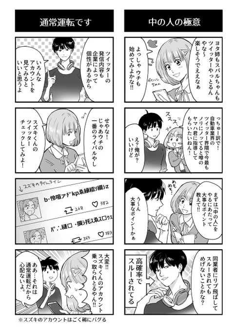 かなり前の同人誌に載せた4コマだけど再掲します!(ダイハツ公式さんのツイート見てて思い出した) #にりんぎ 